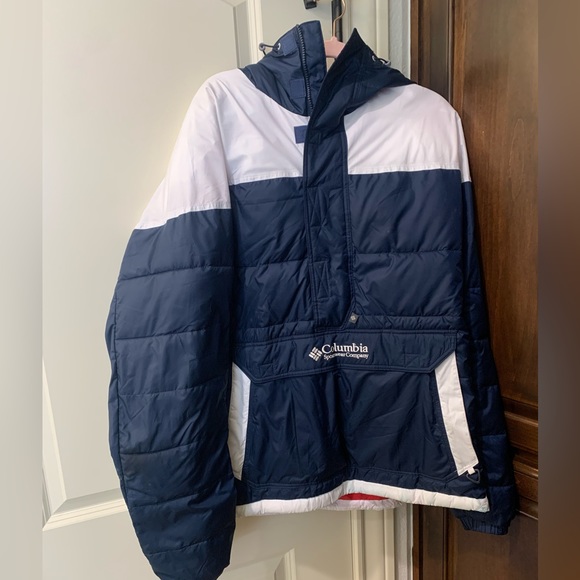 Columbia Jackets & Coats Mens Red White Blue Pullover Ski Jacket